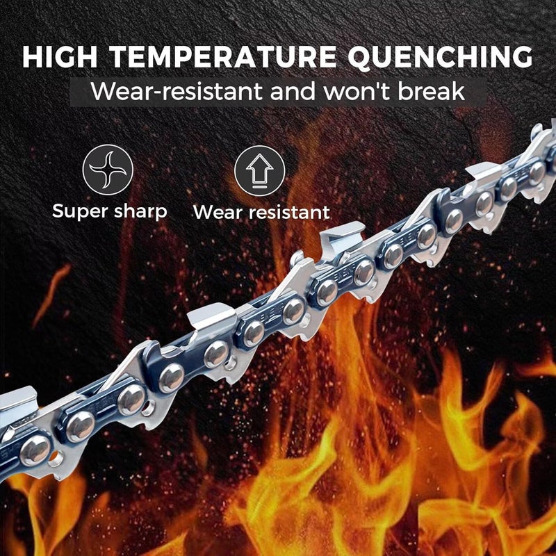 EXSHP 18 Inch Chainsaw Chain .325" Pitch .063" Gauge 68 Drive Links Fits Stihl MS250, MS251, MS251c, MS 250 251 251c, 26 rm3 68 Replacement (3 Packs) (22YOP-6) - Image 3